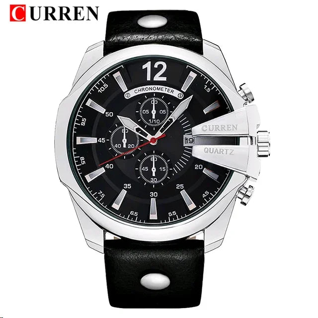 CURREN Brand Leather Watch-8176