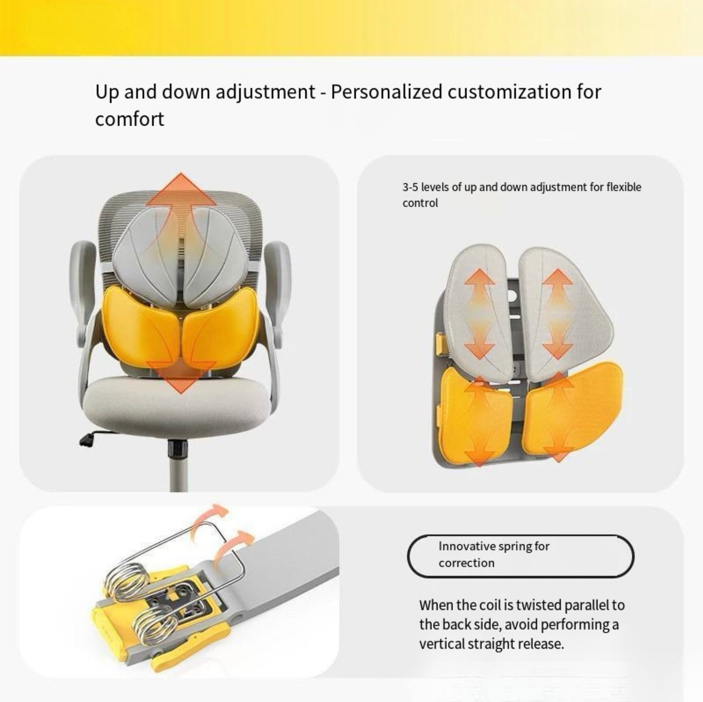 Ergonomic Back & Lumbar Support Chair – Posture Correction & Back Pain Relief