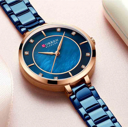 CURREN Original Brand Stainless Steel Band Wrist Watch For Couples Wth Brand (Box & Bag)