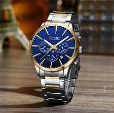 CURREN Stainless Steel Watch For Men With Brand Box