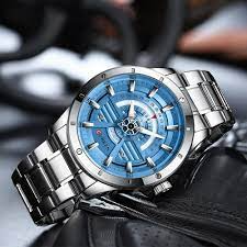 CURREN Original Brand Stainless Steel Band Wrist Watch For Men With Brand (Box & Bag)-8375