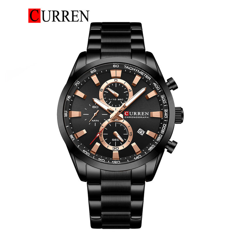 CURREN Stainless Steel Watch For Men With Box